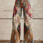 Léa | Retro Elegant Trousers – printed trousers for women by Moira Dublin