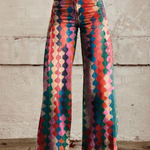 Amélie | Elegant Bohemian Trousers – printed trousers for women by Moira Dublin