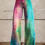 Hélène | Textured Boho Trousers – textured boho print trousers for women by Moira Dublin