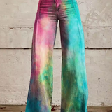 Hélène | Textured Boho Trousers – textured boho print trousers for women by Moira Dublin