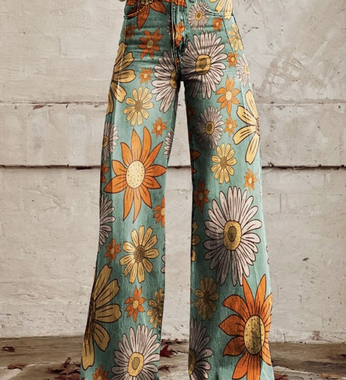 Vintage Floral Palazzo Trousers – floral palazzo trousers for women by Moira Dublin