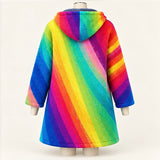Donegal Rainbow Hooded Cardigan
