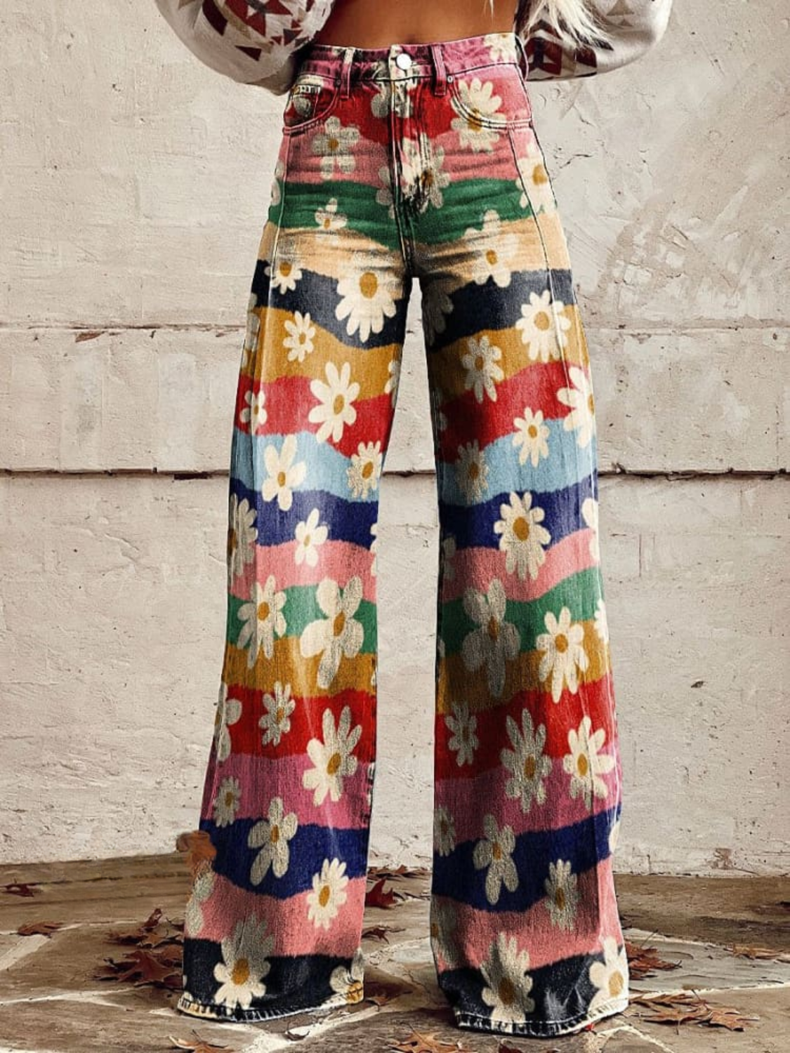 Léon | Elegant Floral Trousers – printed trousers for women by Moira Dublin