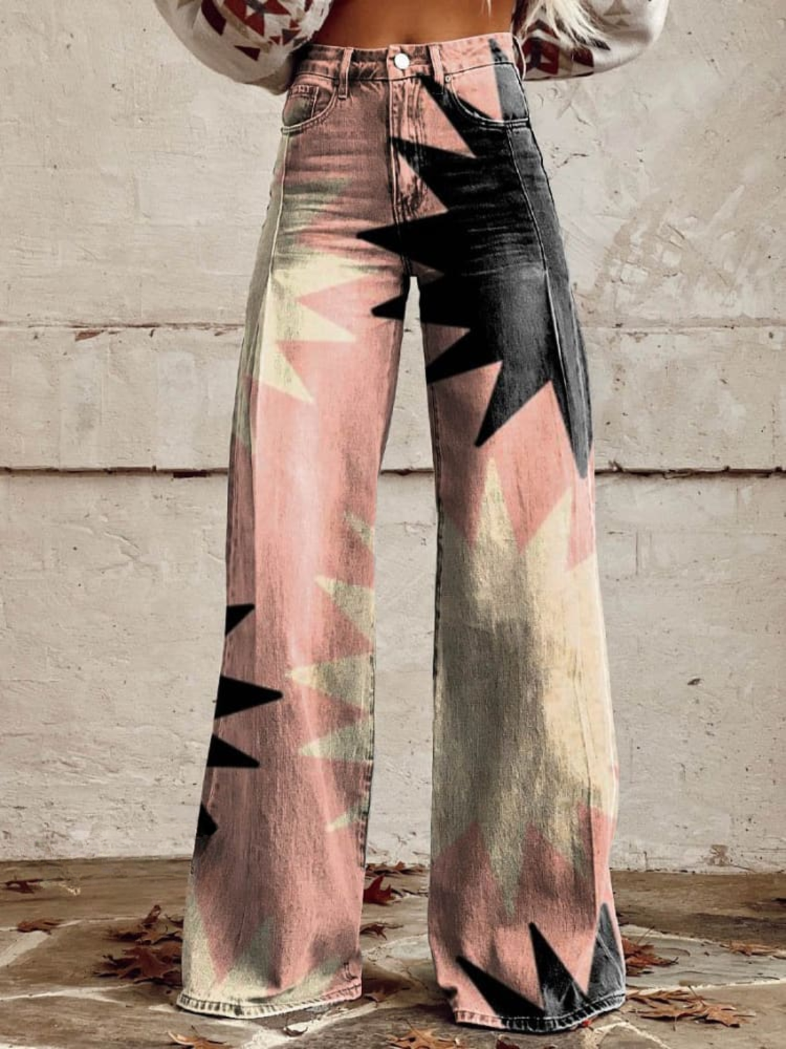 Élodie | Elegant Bohemian Trousers – printed trousers for women by Moira Dublin