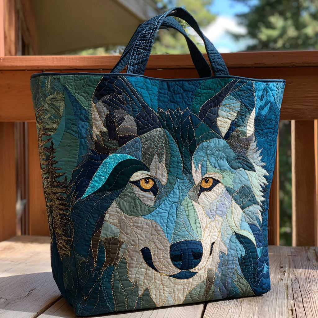 Forest Guardian Quilted Tote Bag – quilted tote bag by Moira Dublin