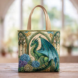 Dragon Castle Quilted Tote Bag – quilted tote bag by Moira Dublin
