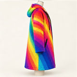 Donegal Rainbow Hooded Cardigan