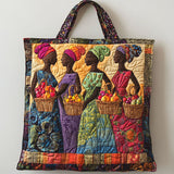 African Women Soul Quilted Tote Bag – quilted tote bag by Moira Dublin
