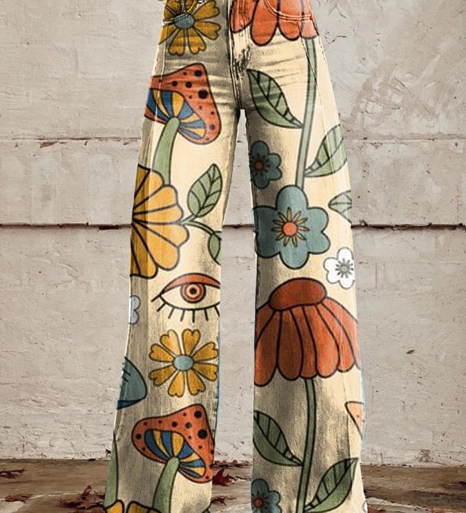 Solène | Soft Animal-Print Trousers – soft animal-print trousers for women by Moira Dublin