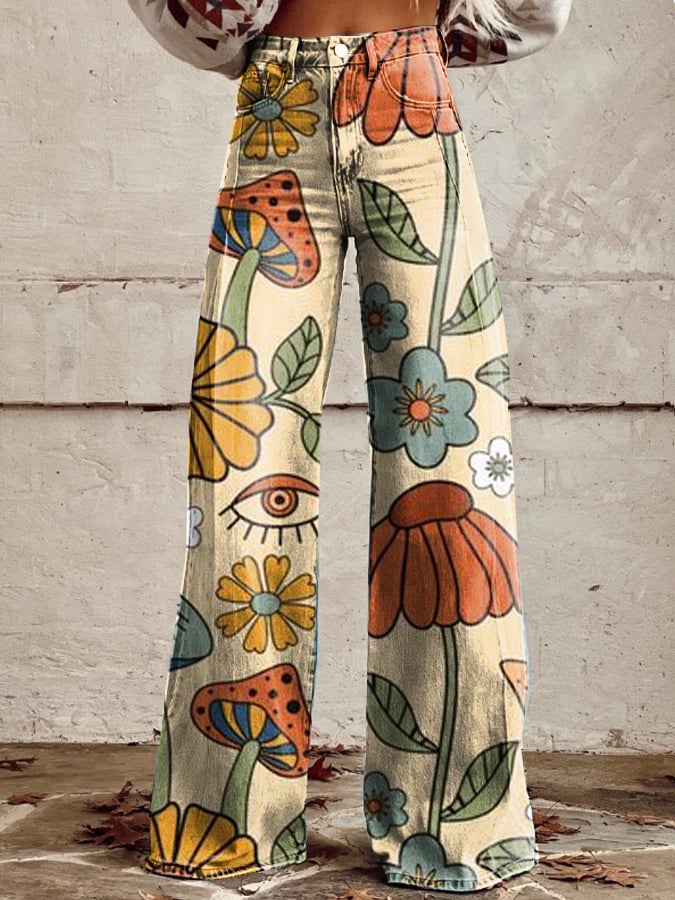 Solène | Soft Animal-Print Trousers – soft animal-print trousers for women by Moira Dublin