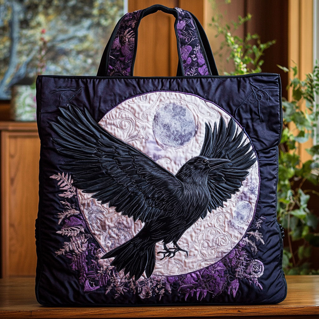 Twilight Wing Quilted Tote Bag – quilted tote bag by Moira Dublin