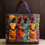 African Women Graceful Quilted Tote Bag – quilted tote bag by Moira Dublin