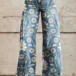 Elegant Boho Trousers with Floral Print – floral print boho trousers for women by Moira Dublin