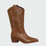 Nora | Handcrafted Wing Western Boots