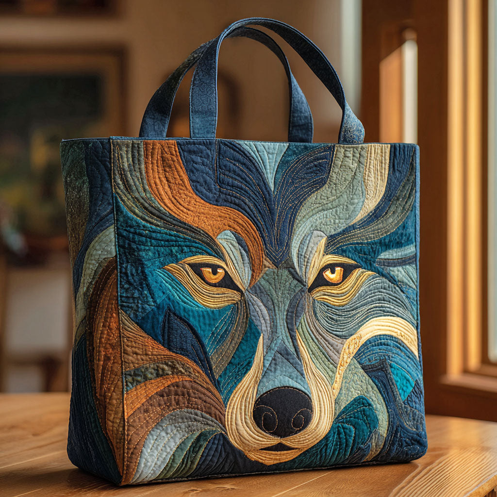 Northern Spirit Quilted Tote Bag – quilted tote bag by Moira Dublin