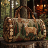 Autumn Deer Quilted Duffle Bag – quilted duffle bag by Moira Dublin