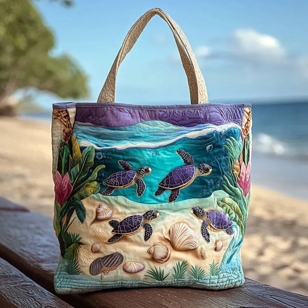 Lagoon Spirit Quilted Tote Bag – quilted tote bag by Moira Dublin