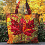 Maple at Sunset Quilted Tote Bag – quilted tote bag by Moira Dublin