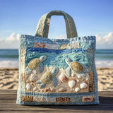 Sea Turtles Quilted Tote Bag – quilted tote bag by Moira Dublin