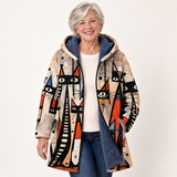 Maeve Cat Art Longline Cardigan