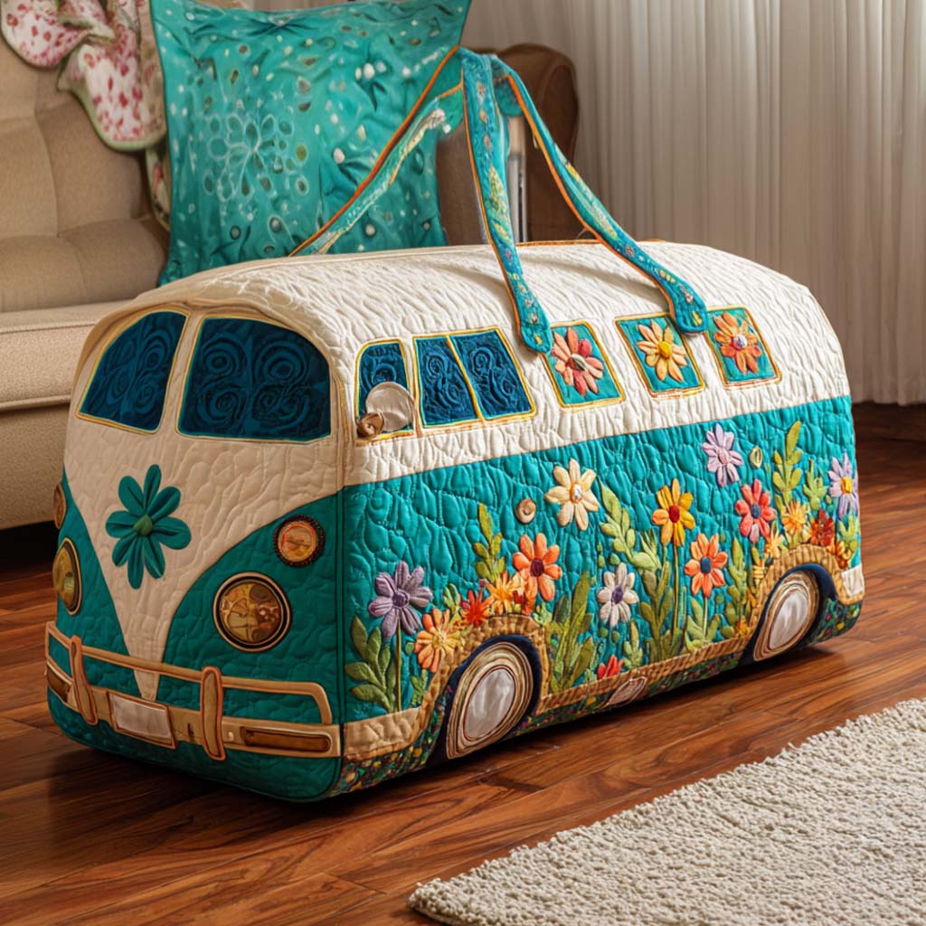 Bloom Van Quilted Duffle Bag – quilted duffle bag by Moira Dublin