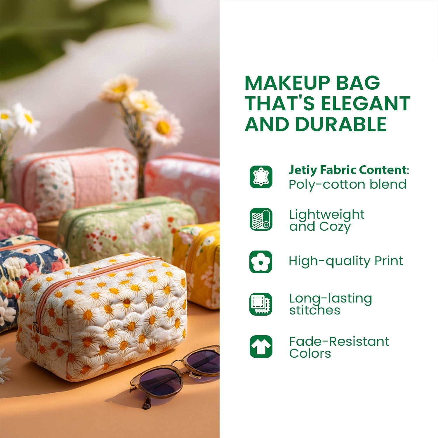 Butterfly Grace Quilted Makeup Bag – quilted makeup bag by Moira Dublin