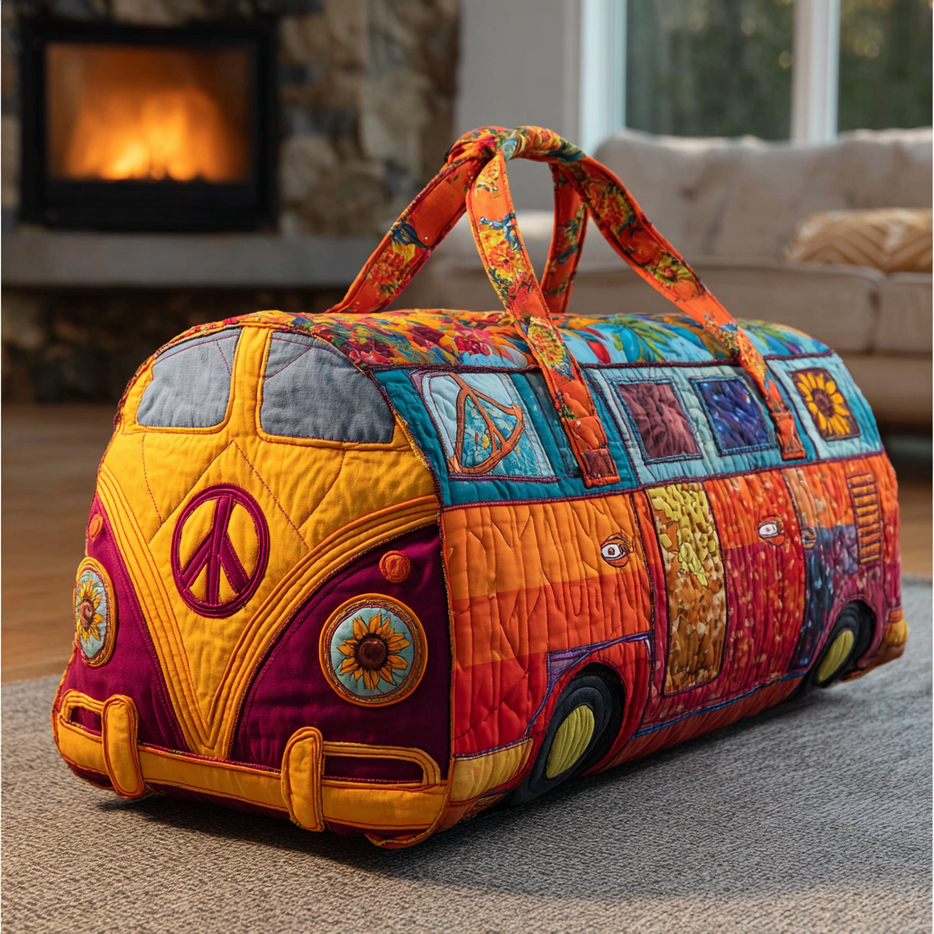 Color Road Quilted Duffle Bag – quilted duffle bag by Moira Dublin