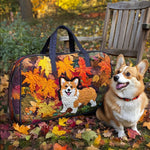 Crisp Breeze Corgi Quilted Duffle Bag – quilted duffle bag by Moira Dublin