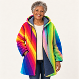 Donegal Rainbow Hooded Cardigan