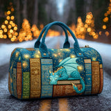 Dragon Tome Quilted Duffle Bag – quilted duffle bag by Moira Dublin