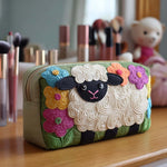 Sheep Quilted Makeup Bag – quilted makeup bag by Moira Dublin