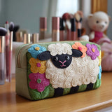 Sheep Quilted Makeup Bag – quilted makeup bag by Moira Dublin
