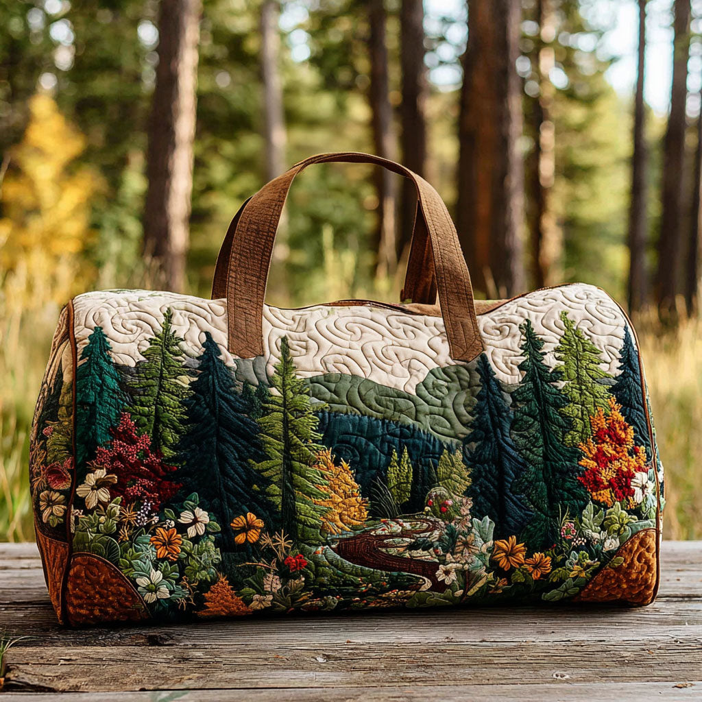 Forest Guardian Quilted Duffle Bag – quilted duffle bag by Moira Dublin
