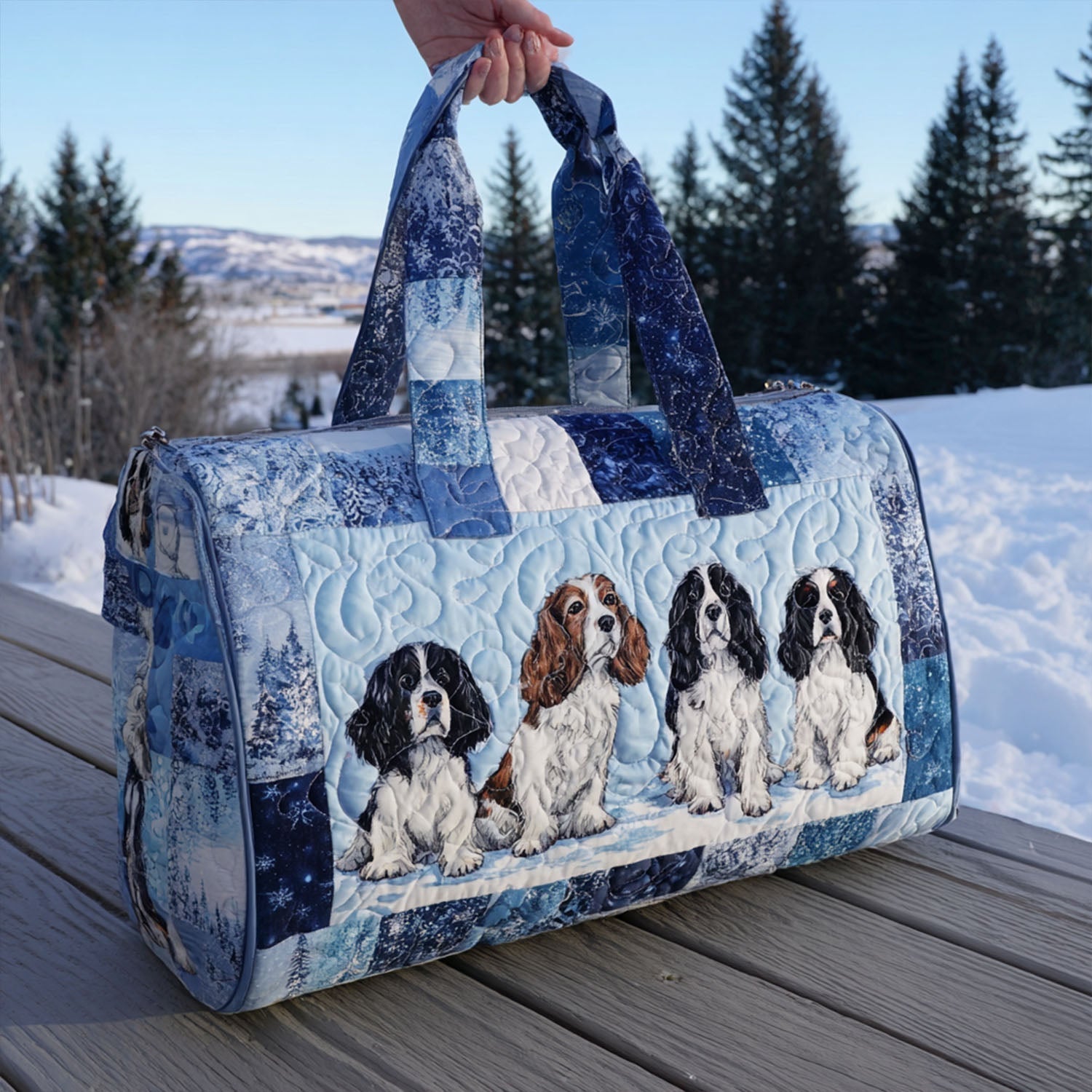 Forever Friend Quilted Duffle Bag – quilted duffle bag by Moira Dublin