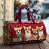 Gift-Wrapped Smile Quilted Duffle Bag – quilted duffle bag by Moira Dublin