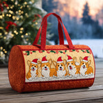 Golden Paws Glow Quilted Duffle Bag – quilted duffle bag by Moira Dublin
