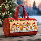 Golden Paws Glow Quilted Duffle Bag – quilted duffle bag by Moira Dublin