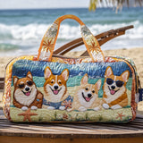 Happy Herder Quilted Duffle Bag – quilted duffle bag by Moira Dublin