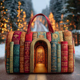 Hidden Library Quilted Duffle Bag – quilted duffle bag by Moira Dublin