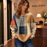Thea - Pullover with Colourful Patchwork Pattern