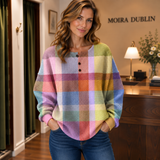 Adèle - Pullover with Colourful Check Pattern