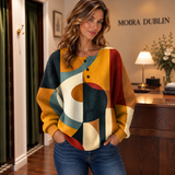Léa - Pullover with Geometric Retro Pattern