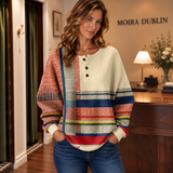 Mille - Pullover with Colourful Stripe Pattern
