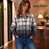 Agnes | Grey Ombré Cardigan with Buttons