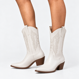 Nora | Handcrafted Wing Western Boots