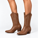 Nora | Handcrafted Wing Western Boots
