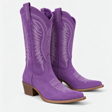 Harper | Suede Handcrafted Western Boots