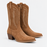 Harper | Suede Handcrafted Western Boots
