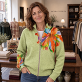 Realtin | Tropical Lily Zip Cardigan