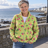 Caitriona | Pink and Lime Floral Zip Cardigan